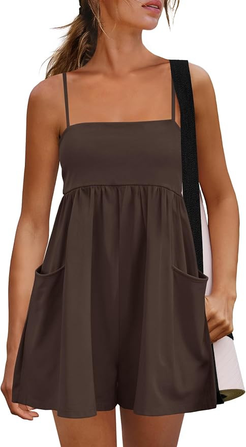 Yanekop Womens Summer Rompers Shorts Workout Athletic Romper Dresses | Casual Dressy Rompers, Rom... | Amazon (US)