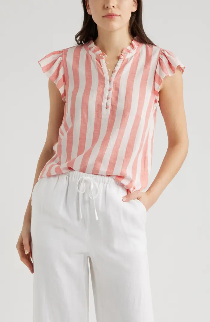 Flutter Sleeve Popover Top | Nordstrom