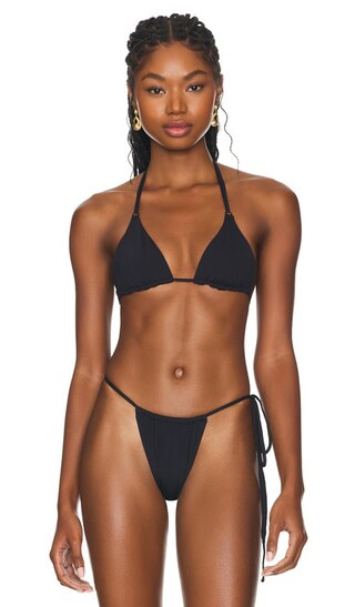 Bikini V Top in Black | Revolve Clothing (Global)