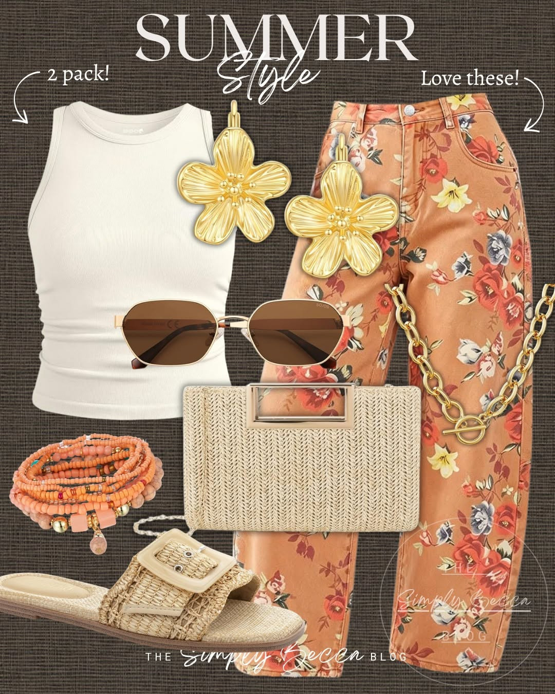 I know these jeans aren’t for everyone, and that’s okay — but y’all knowwww I ordered them 😉 Other prints too if this is too much! 

#ltkwomens #summeroutfits #summerstyle #floralpants #barreljeans #wovenclutch #amazonfashion 

 #LTKgrwm #LTKootd #LTKTall