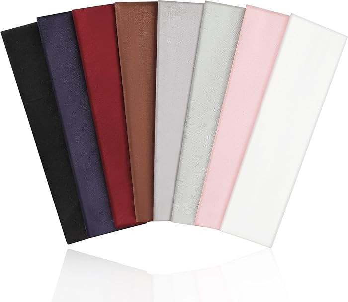 8 Pack Sport Headbands for Women, Elastic Soft Fabric Non-Slip Hair Bands Hair Warp for Daily Wor... | Amazon (US)