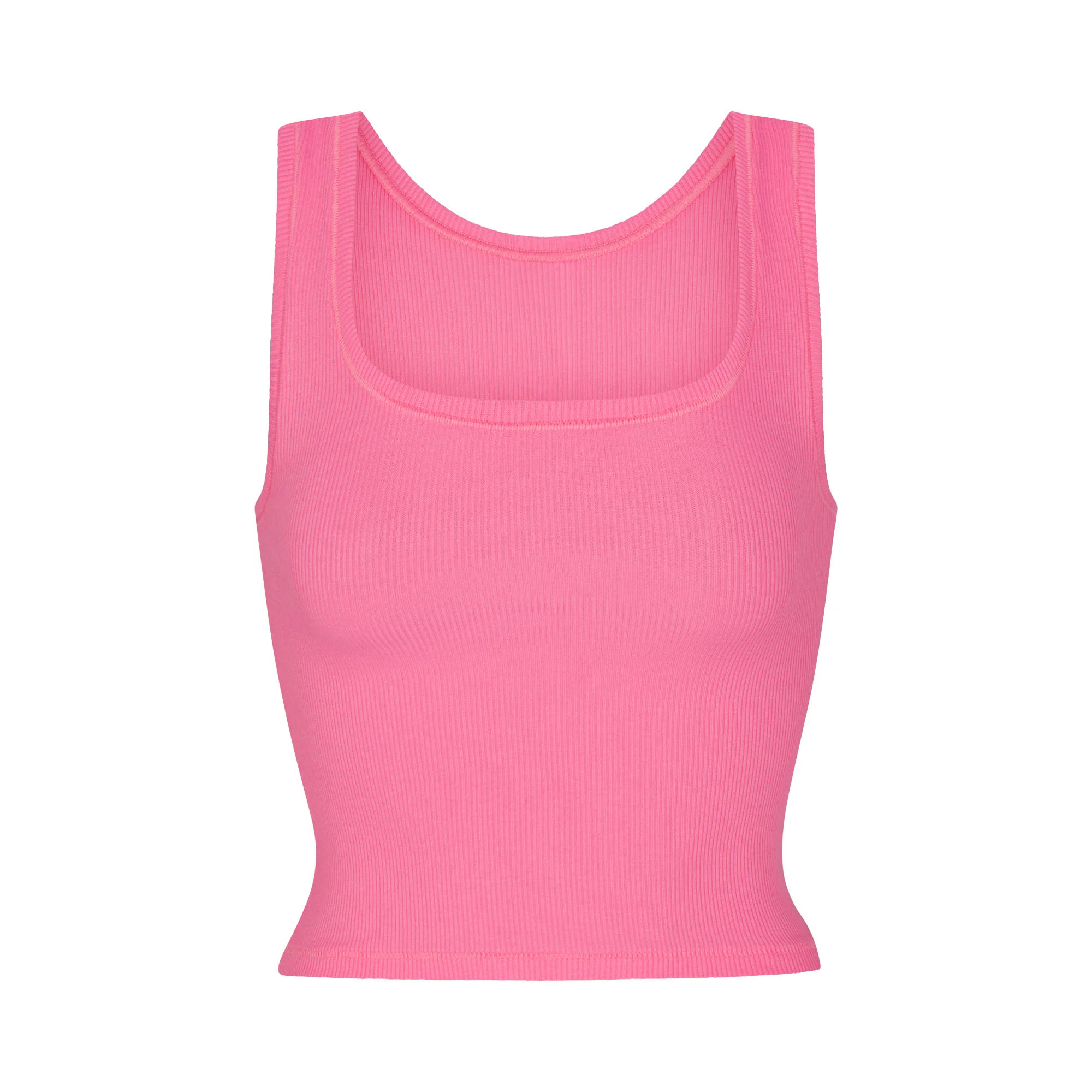 COTTON RIB TANK | SUGAR PINK | SKIMS (US)