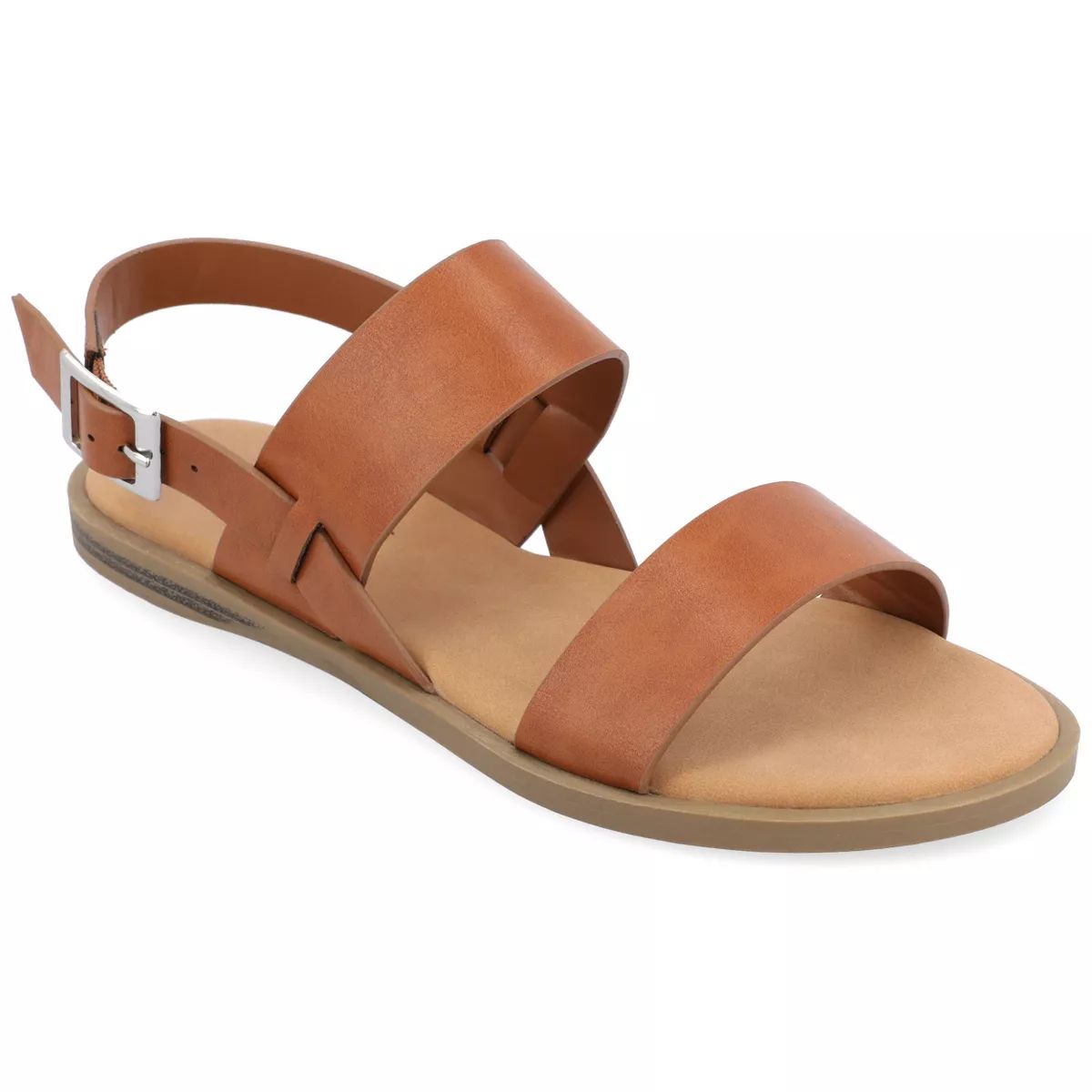 Journee Collection Womens Lavine Multi Strap Flat Sandals | Target