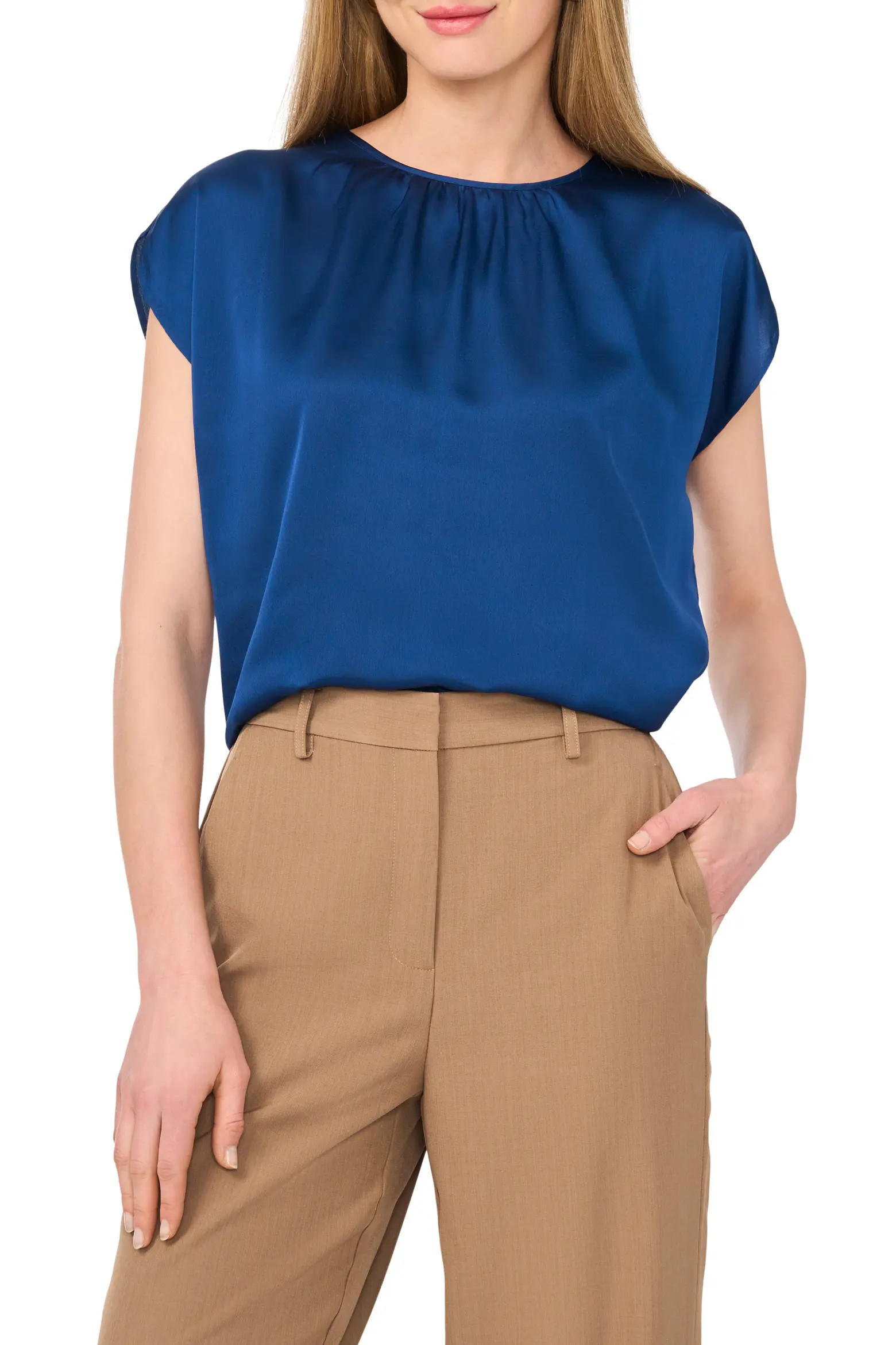 Shirred Satin Top (Women) | Nordstrom | Nordstrom
