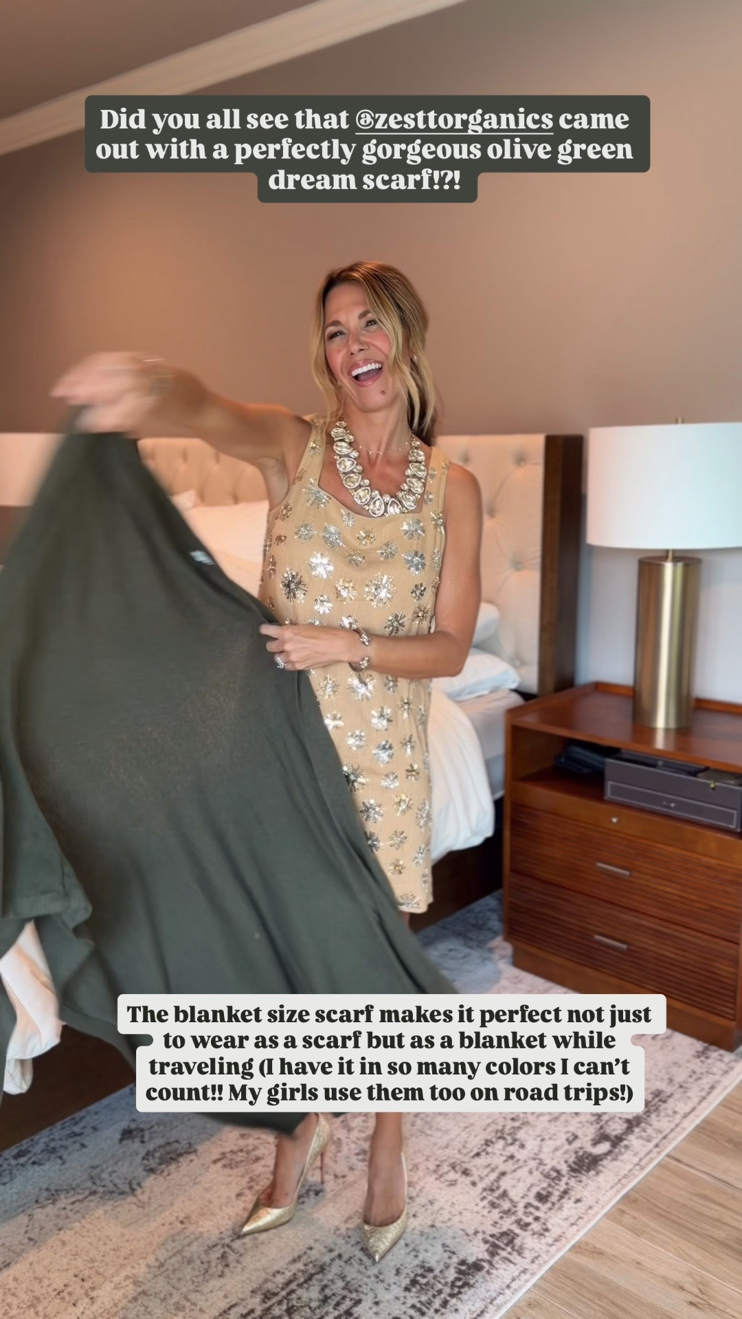This scarf doubles as a blanket and is beyond perfect to complete an outfit AND to keep you warm on flights!

#LTKdayinmylife #LTKSeasonal #LTKTravel