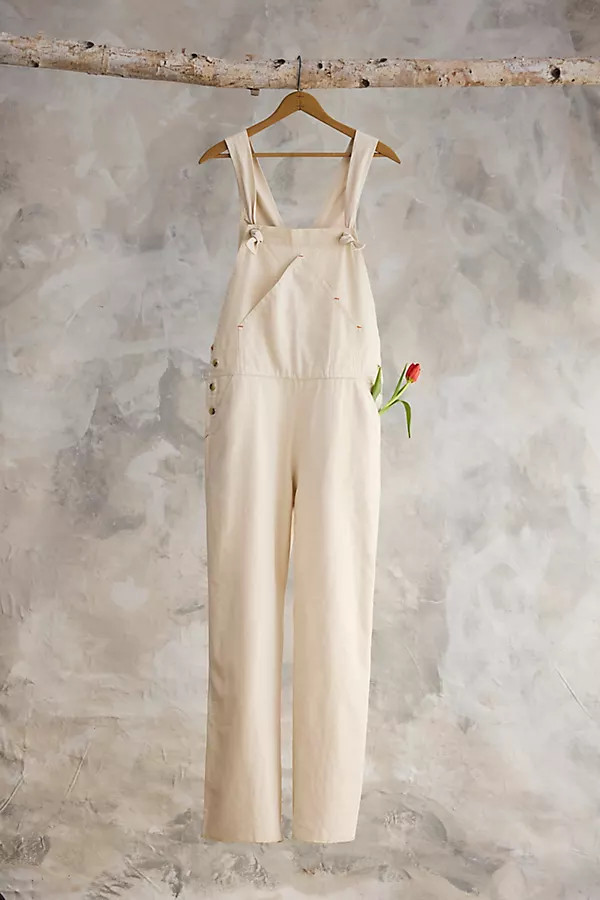 Utility Canvas Overalls, Natural | Anthropologie (US)