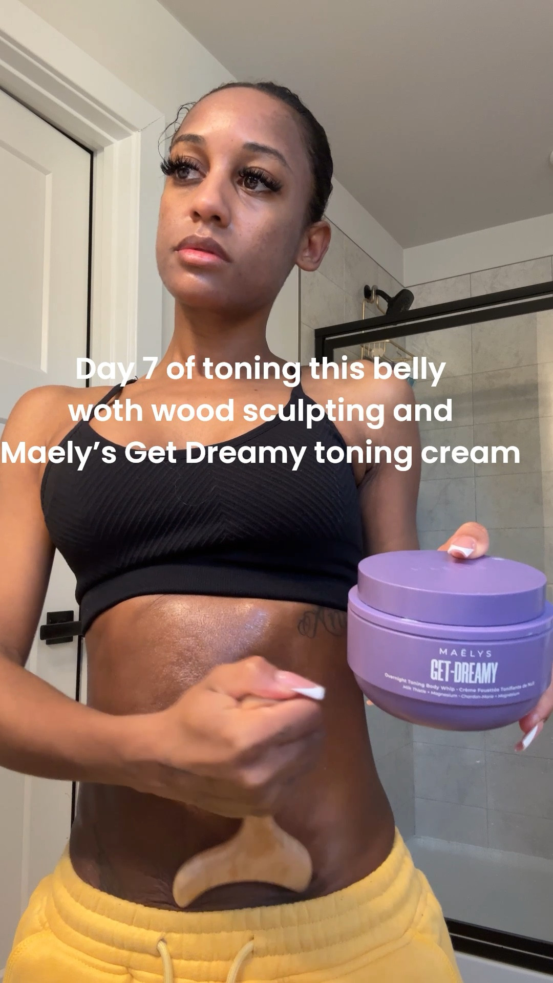 I’m on day seven of Wood sculpting and using the  Maely’s Get Dreamy toning cream. My goal is to get rid ￼of that last little bit of loose skin and sculpt, some abs 
￼
My postpartum fitness journey is almost complete ￼

You can grab the Maely’a cream from Ulta! 


#LTKselfcare #LTKmomlife #LTKfitnessgoals