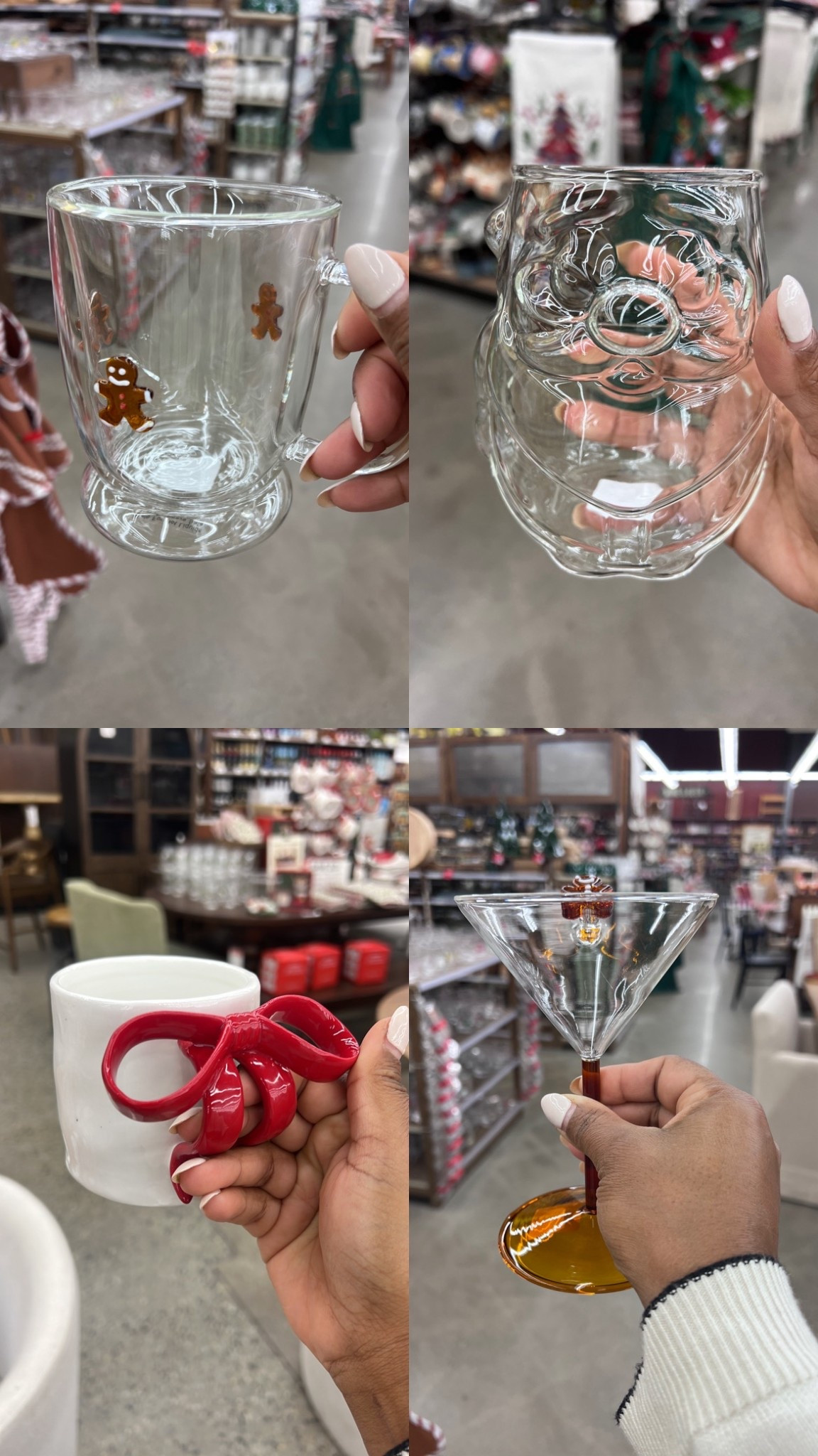 Cozy mornings just got merrier 🎄☕️✨
These adorable Christmas mugs are perfect for hot cocoa, coffee, or your favorite holiday drink! Affordable, festive, and too cute to resist ❤️


#ChristmasMugs #HolidayHomeDecor #LTKHoliday #LTKFinds #LTKHome #LTKGiftGuide #ChristmasVibes #CozySeason #HolidayStyle #HomeInspo

#LTKGiftGuide #LTKSeasonal #LTKHoliday