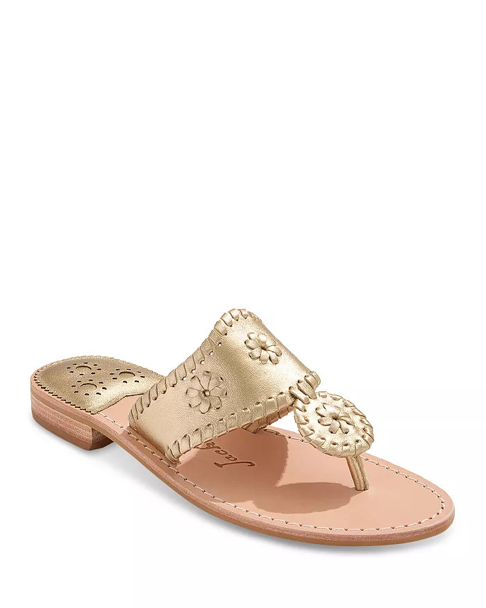 Women's Jacks Whipstitch Slip On Thong Slide Sandals | Bloomingdale's (US)