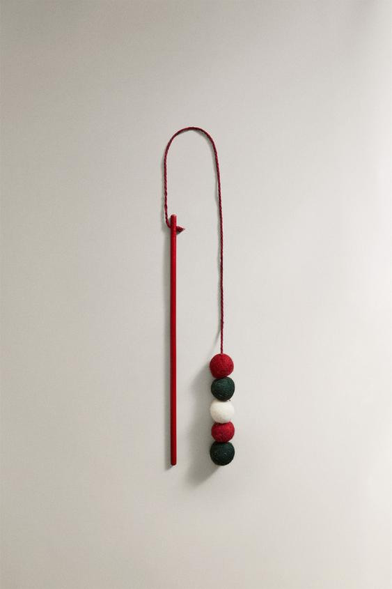 CHRISTMAS PET TOY WAND WITH BALLS | Zara UK