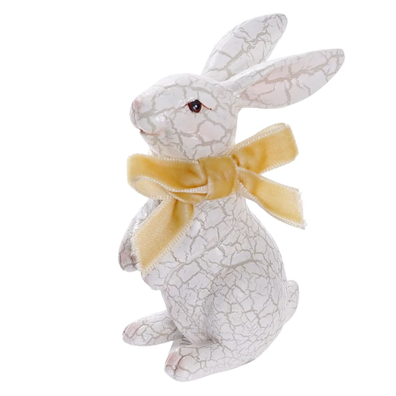 Standing Crackled Mini Easter Bunny, 3.5" | At Home