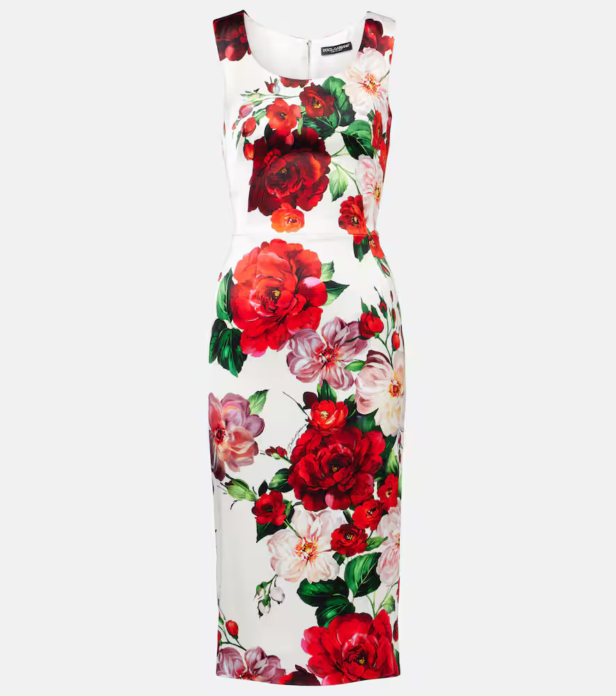 Dolce&Gabbana Floral midi dress | Mytheresa (US/CA)