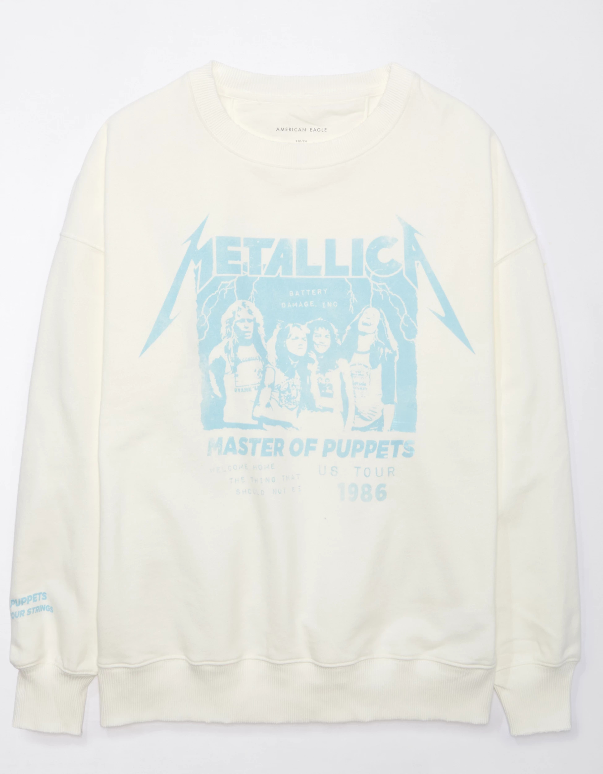 AE Oversized Metallica Sweatshirt | American Eagle Outfitters (US & CA)