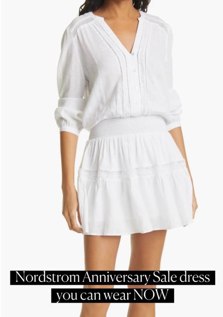 White dress
Dress 
Nordstrom Anniversary Salee

#LTKSaleAlert #LTKxNSale #LTKSummerSales