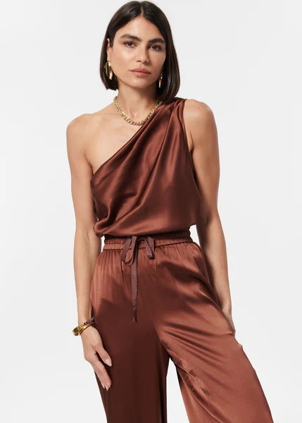 Darby Bodysuit Coffee | CAMI NYC