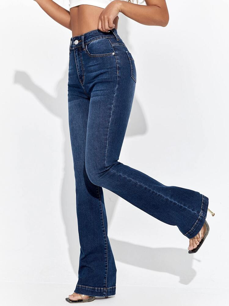 High Waist Flare Leg Jeans | SHEIN