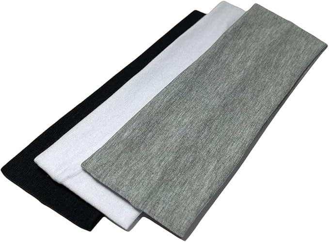 Sports Headbands 3 Pack Yoga Gym Headband Stretchy Alice Band Kylie Hair Band Men Women Plain hea... | Amazon (UK)