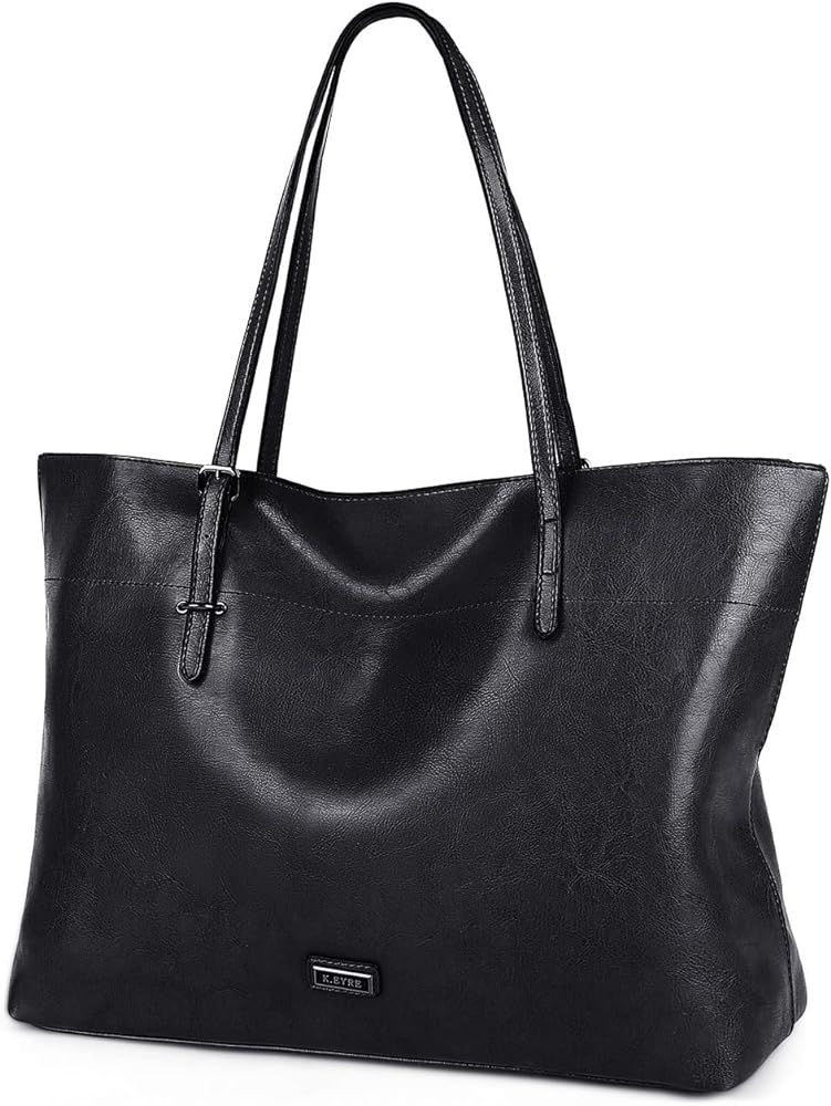 K.EYRE Women's Soft Faux Leather Tote Bag Purse Handbags Wallet Tote Shoulder Bag Purse Large Cap... | Amazon (US)