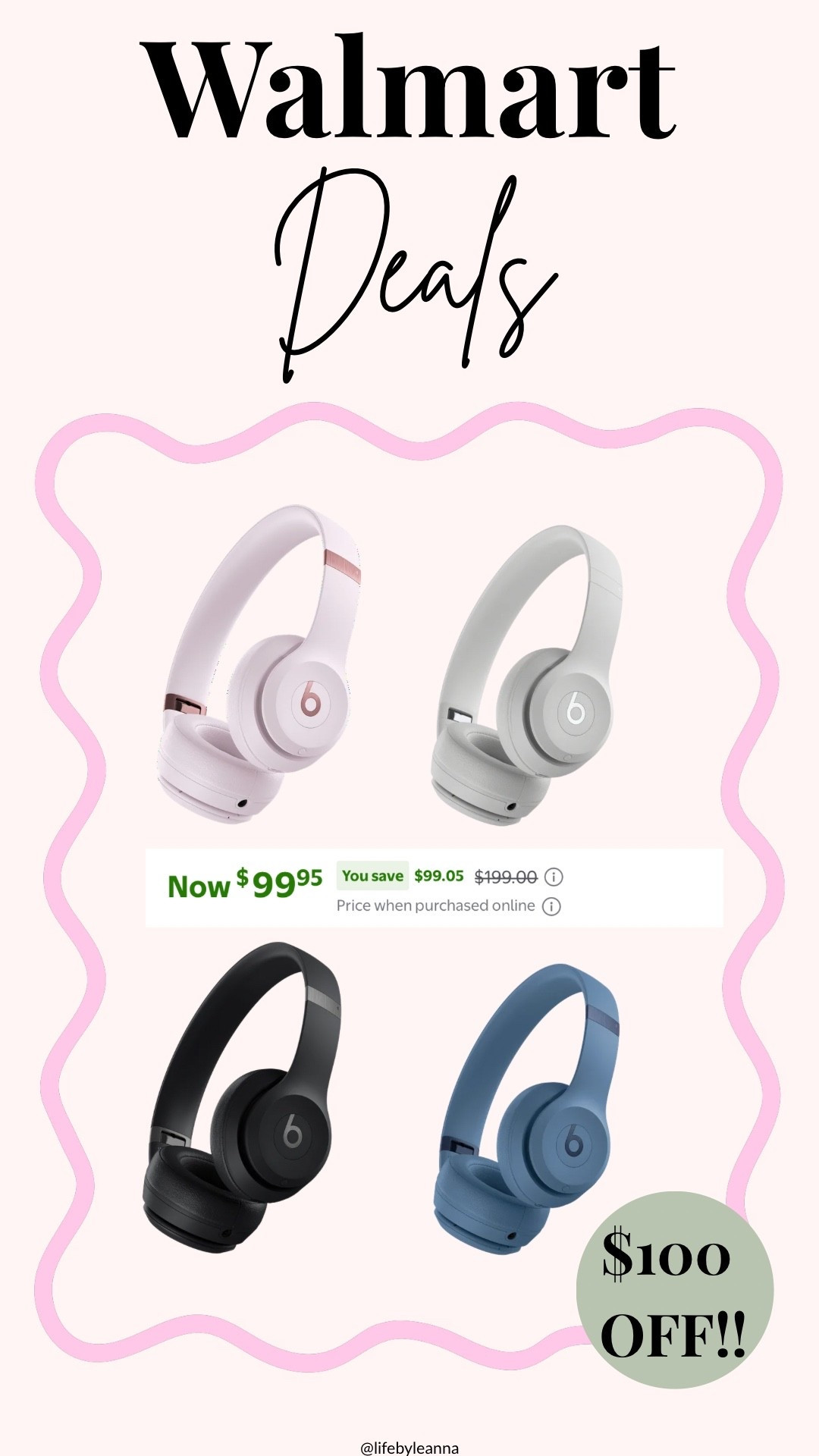 Walmart deals are here!!! Save $100 on these Beats by Dre! 








Walmart deals / beats / gifts /

#LTKSaleAlert #LTKActive #LTKTravel