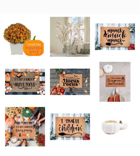 Fall Decor, Halloween Decor, Pumpkins, Halloween doormat, mums, fall foliage, fall florals, fall flowers, faux fall stems

#LTKhome #LTKSeasonal #LTKHalloween