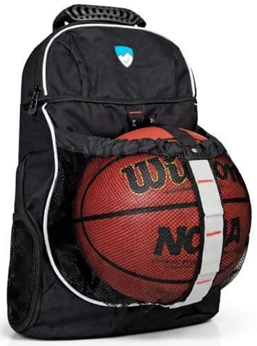 Hard Work Sports Basketball Backpack with Ball Compartment Spacious Shoe Storage for Basketball, ... | Amazon (US)