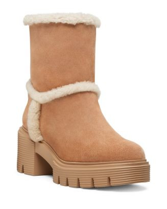 Stuart Weitzman Lennox Shearling Trim Bootie    | Bloomingdale's Shoes | Bloomingdale's (US)