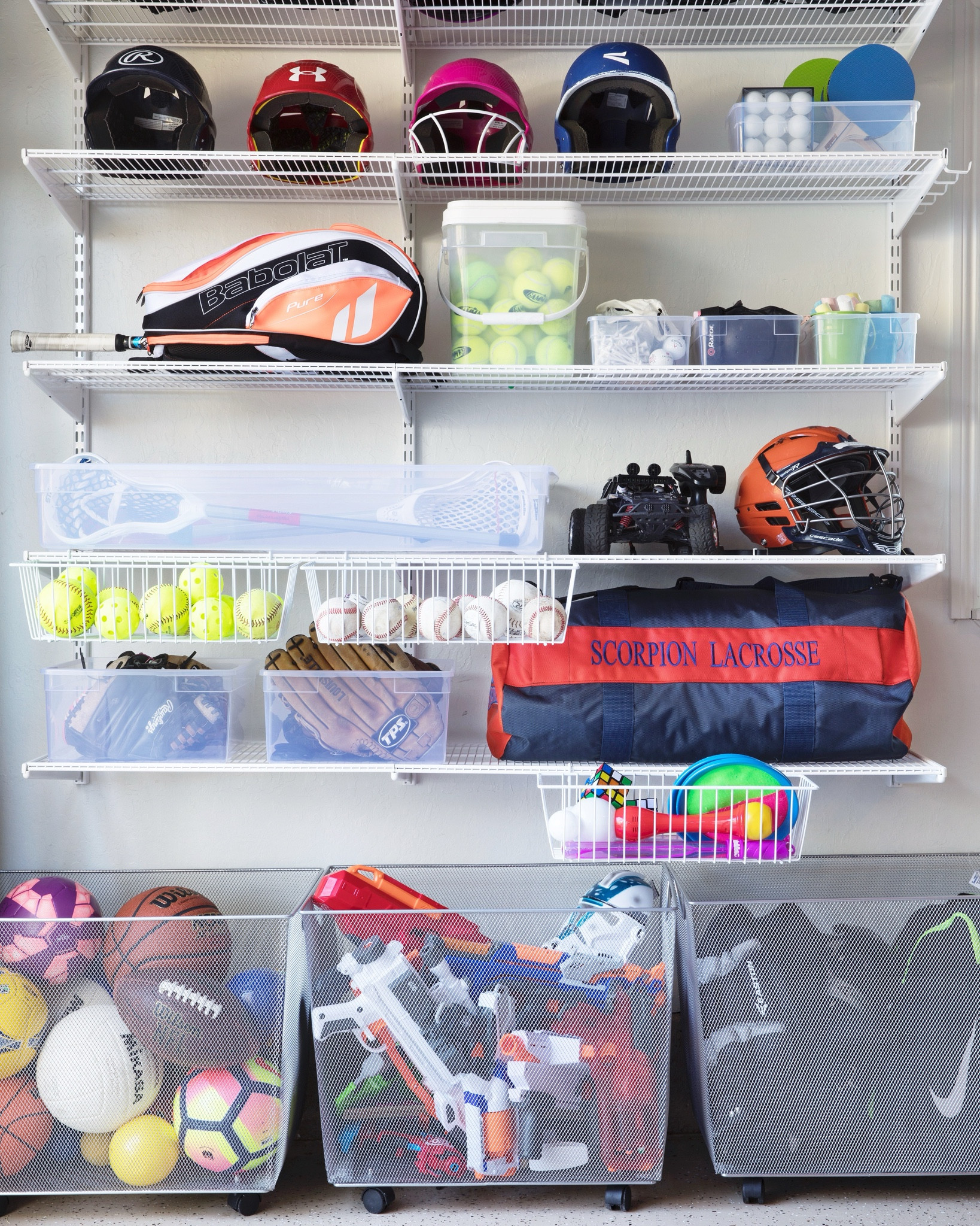 With March quickly approaching, I can’t help but think about all the garages that need our love. I am really excited to help families press the reset button on their garage so that they can enjoy their spring and summer months. If you have children with lots of different sport accessories, this is a great set up that could work for you. The three baskets that you see on the floor are on wheels And can hold various categories of toys that make it easy for the kids to get to but also put away. 🤍

#LTKSeasonal #LTKhome #LTKfamily