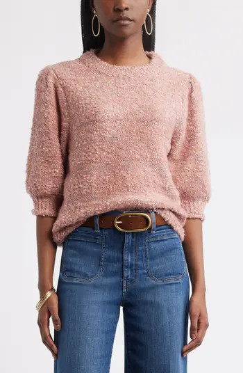 Elbow Sleeve Marled Sweater | Nordstrom