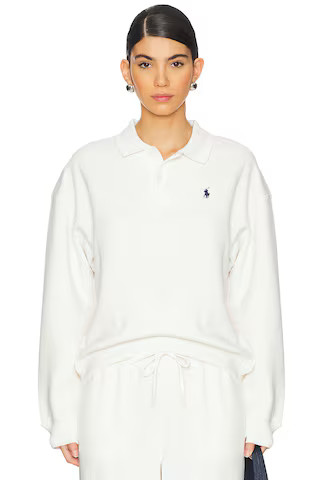 Polo Ralph Lauren Polo-collar Fleece Pullover in Nevis from Revolve.com | Revolve Clothing (Global)