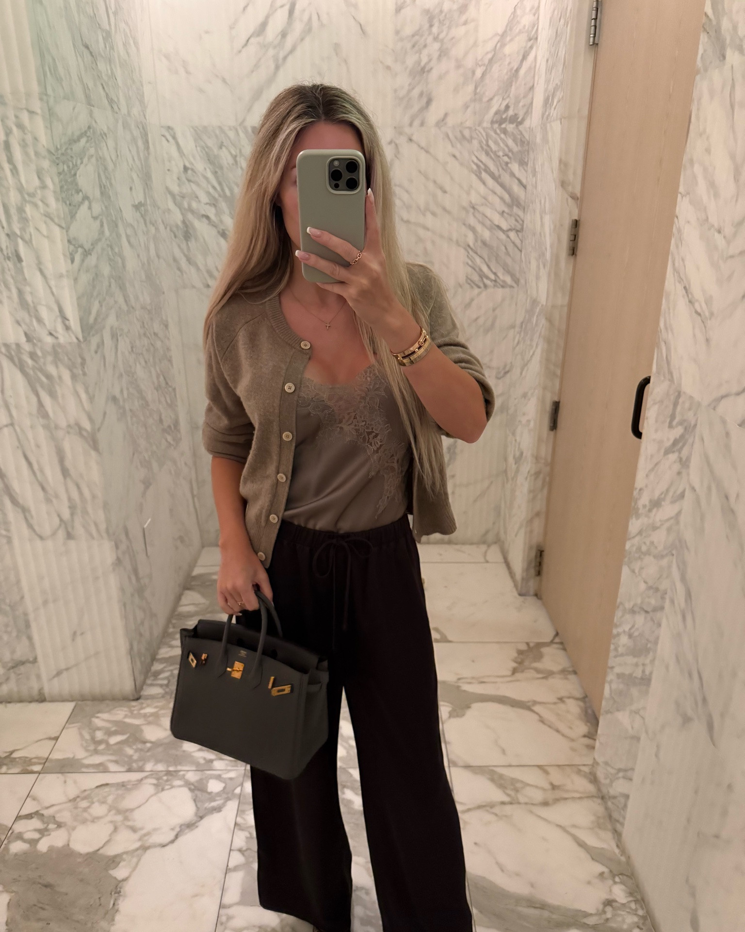Pre fall vibes even though the Miami heat is not really allowing it yet. Perfect look for staying indoors in the AC! Sized up in the pants for a more flowy feel - wearing size M 🍂

#LTKgrwm #LTKootd #LTKWorkwear