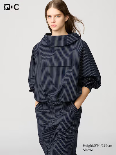 Hooded Pullover Shirt | Striped | UNIQLO (US)