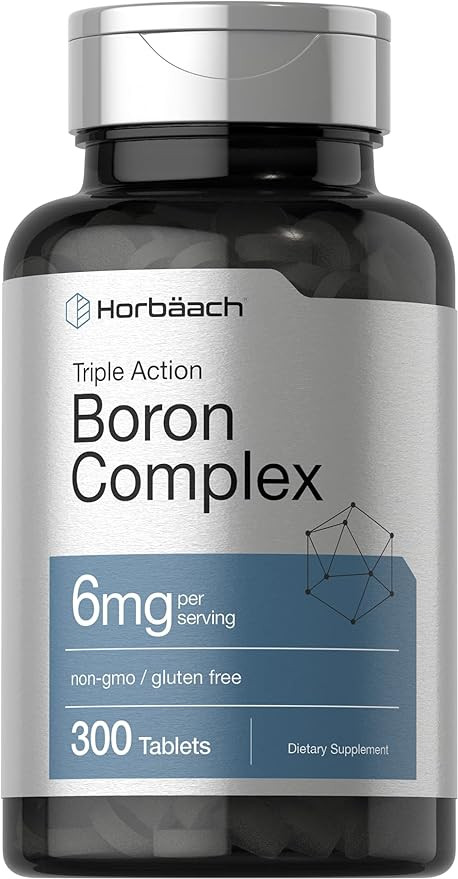 Amazon.com: Horb\u00e4ach Triple Boron Complex 6 mg Supplement | 300 Tablets | for Men and Women ... | Amazon (US)