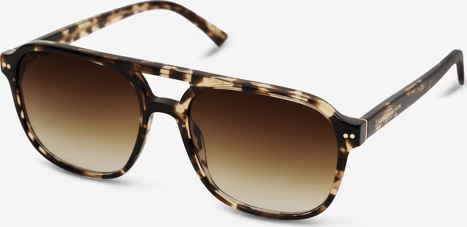 Kapten & Son Sonnenbrille 'Zurich Oversize Crystal Tortoise Brown' in Braun, Hellbraun | ABOUT YOU (DE)
