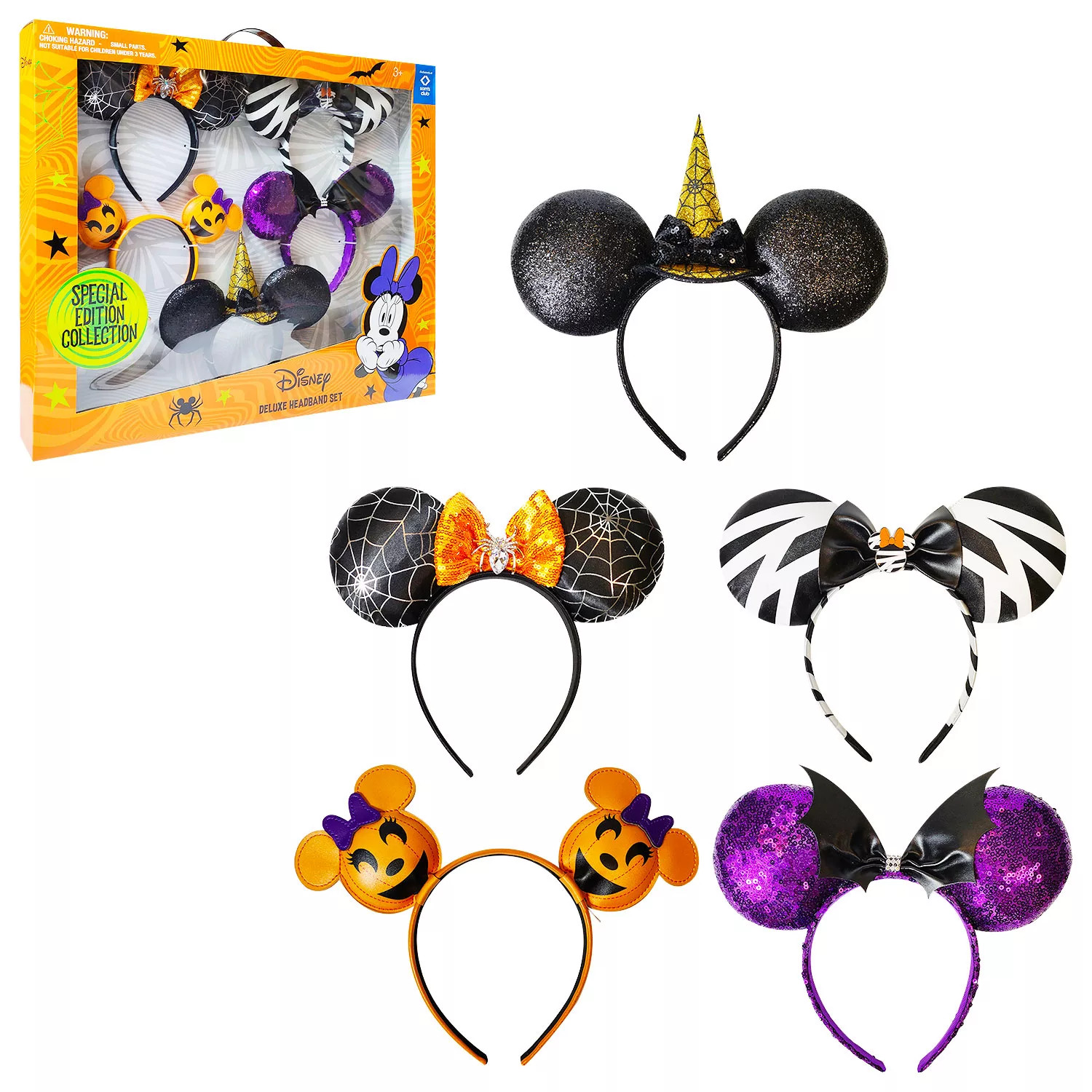 Disney Halloween Ears Deluxe Headband Set, 5 pcs. | Sam's Club
