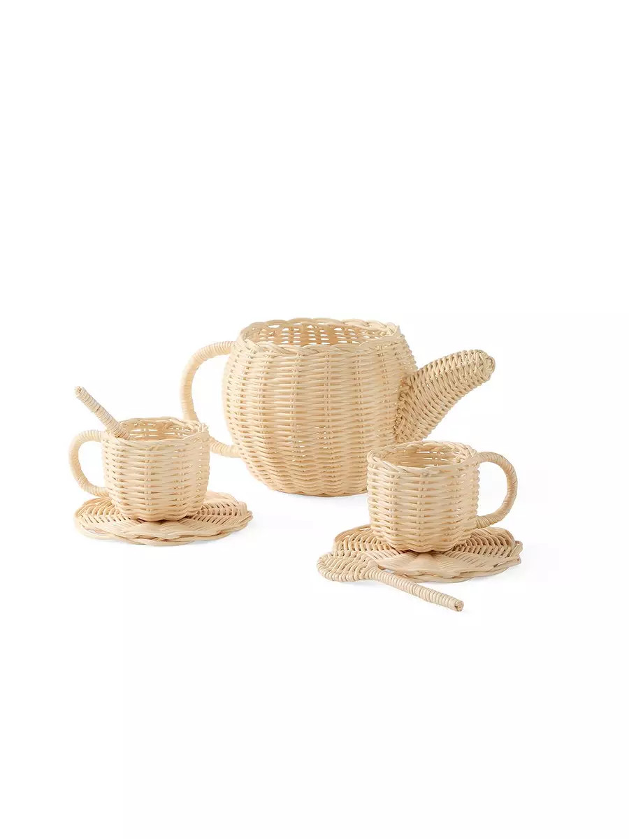 Wicker Tea Set | Serena and Lily