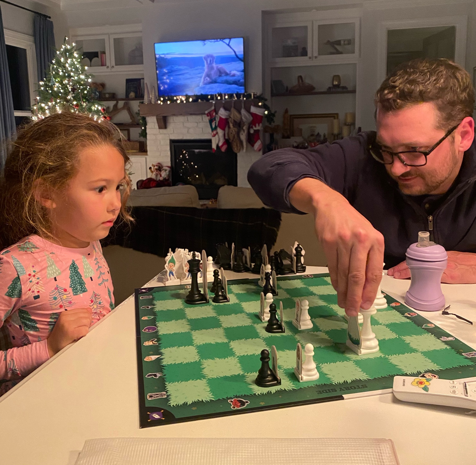 Playing chess. 

Kids Christmas gift. Learning chess. Kids gift idea. 
Family game night. Educational game. 

#LTKFamily #LTKHoliday #LTKFindsUnder50