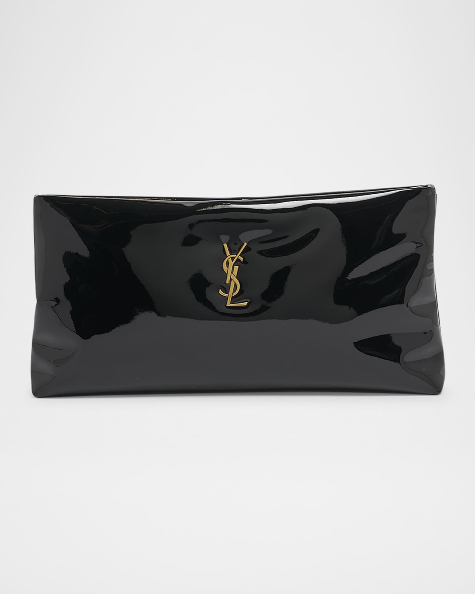 Calypso YSL Long Clutch Bag in Patent Polyurethane | Neiman Marcus