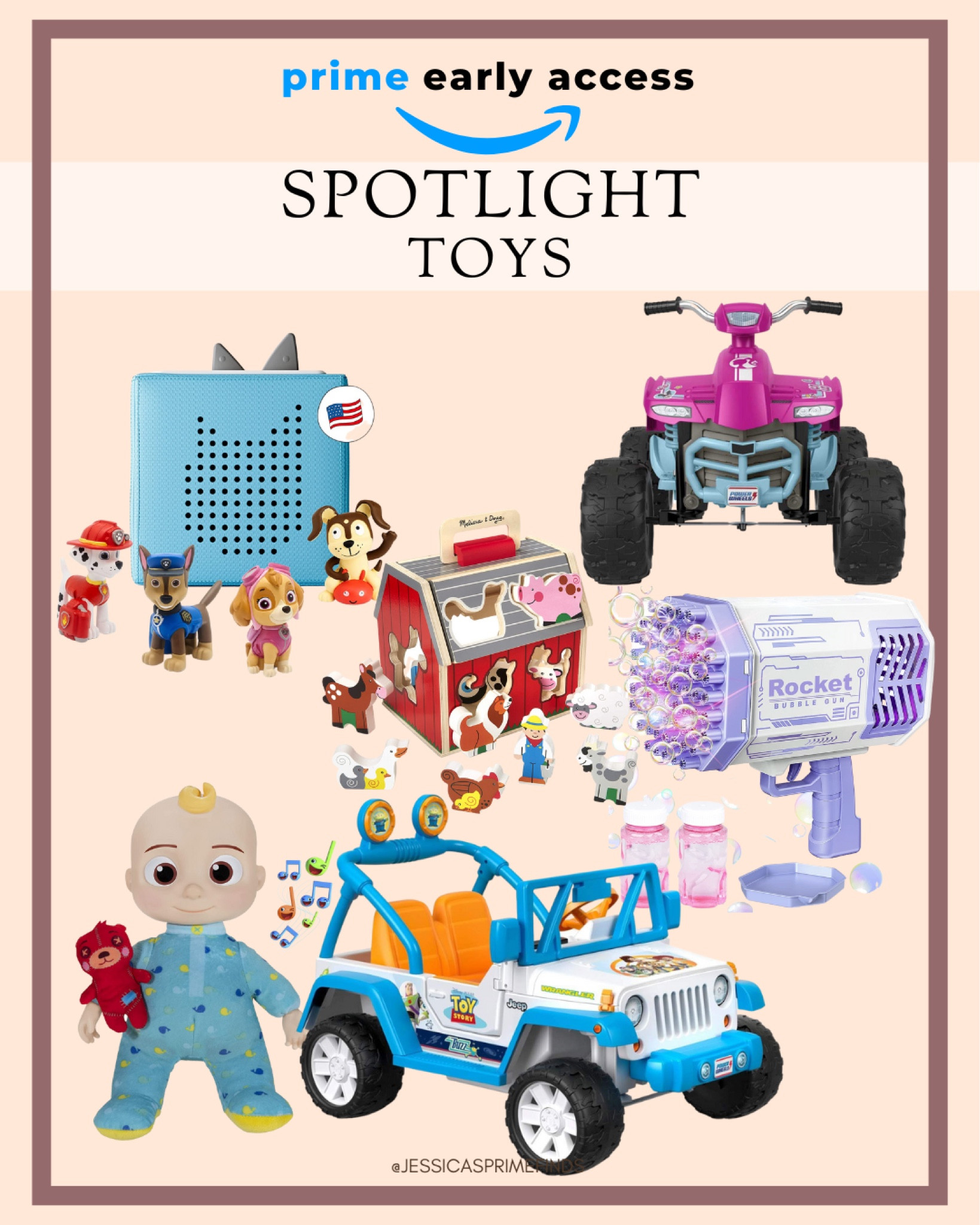 Toys during Amazon Early Access 

Amazon Prime Early Access Sale Black Friday Sale Holiday Gifts Gift Guides Deals on Electronics Home Deals Clothes Deals Toy Deals Prime Amazon Brands 


Ring Kindle Echo CRZ eufy iRobot Keurig Nespresso Spanx Apple Dyson iPad Kitchenaid Samsung Sodastream Elemis Living Proof Tile Bose Beats by Dre Nanit SnuggleMe Haaka 

Belt Bag Blazer Sweaters Jackets Shackets Leggings Watch Jewelry Coatigan Sherpa Computers air fryer kitchen appliances slow cooker waffle maker toaster neck massager massage gun kitchen essentials ring electric doorbell home security system security cameras pasta maker blender ice machine countertop ice maker nugget ice TV stand mixer phone stand frame tv air purifier beauty products make up skin care hair care hair products hair tools make up brushes vanity mirror 

Athleisure casual fashion workwear work fashion going out style outfit inspo
Baby toys baby gear toddler toys toddler gift nanny camera toddler learning tower giant playpen baby jail baby clothes baby fall Christmas presents Hanukah presents baby’s first Christmas baby’s first Hanukah 

#LTKkids #LTKGiftGuide #LTKfamily