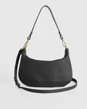 Italian Leather Convertible Crescent Shoulder Bag | Quince