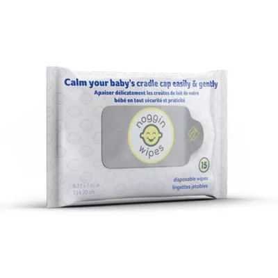 Noggin Wipes® 15-Count Cradle Cap Wipes by Teeny Tiny Treatments® | Bed Bath & Beyond