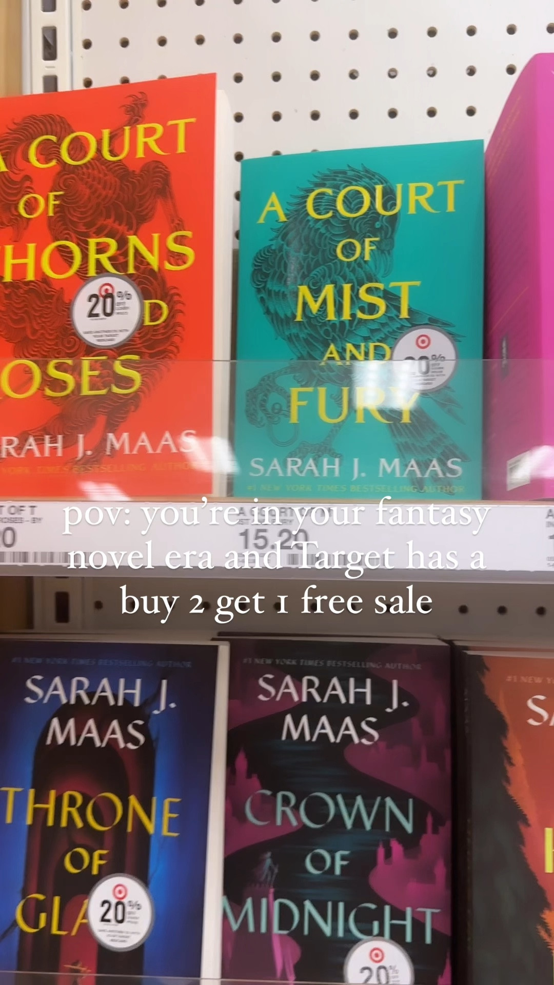 Target Circle Week is here and books are buy 2 get 1 free. Just what I need to support fantasy book era. 
ACOTAR Target Books Novels Target Circle Week Deal

#LTKSaleAlert #LTKFindsUnder50 #LTKSummerSales