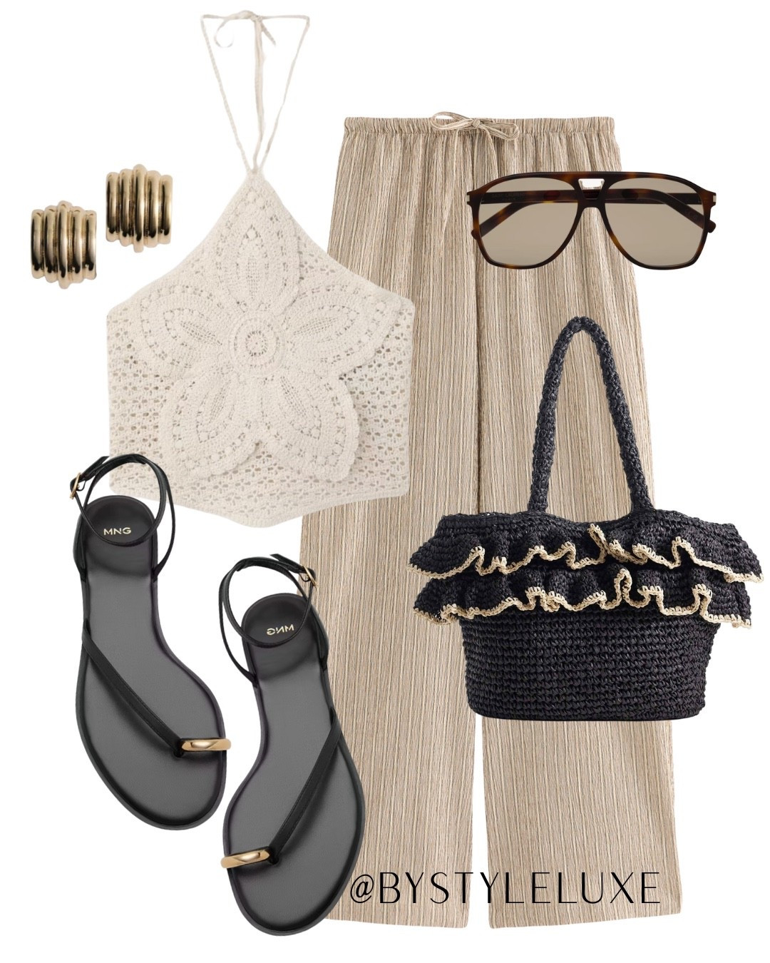 EFFORTLESS LOOK -  A simple and chic summer look with crochet 

#sandals #summeroutfit #crochet

#LTKsummer #LTKeurope #LTKshoes