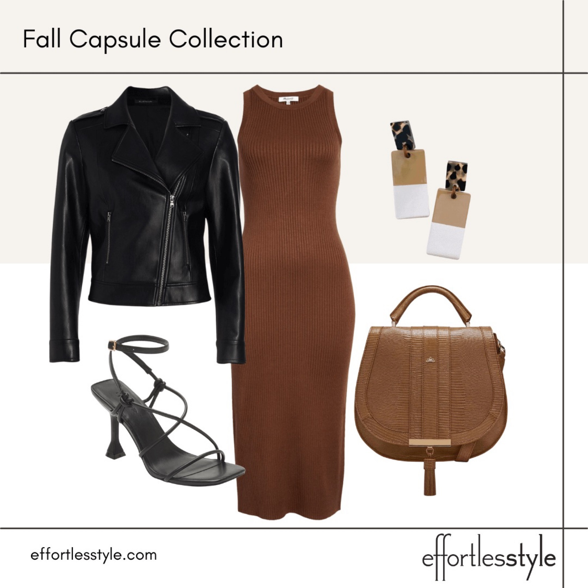 This sweater dress by Madewell is so fabulous!  The rib knit material is nice and thick, so the dress lays just perfectly.  Pair it with some dressy sandals and a fun pair of earrings for a fun night out. Throw in your moto jacket if it’s chilly!

And a word on these sandals.  If you are in need of some dressy black sandals, take a look at these!  They are SO comfortable and under $50!

#LTKshoecrush #LTKSeasonal #LTKstyletip