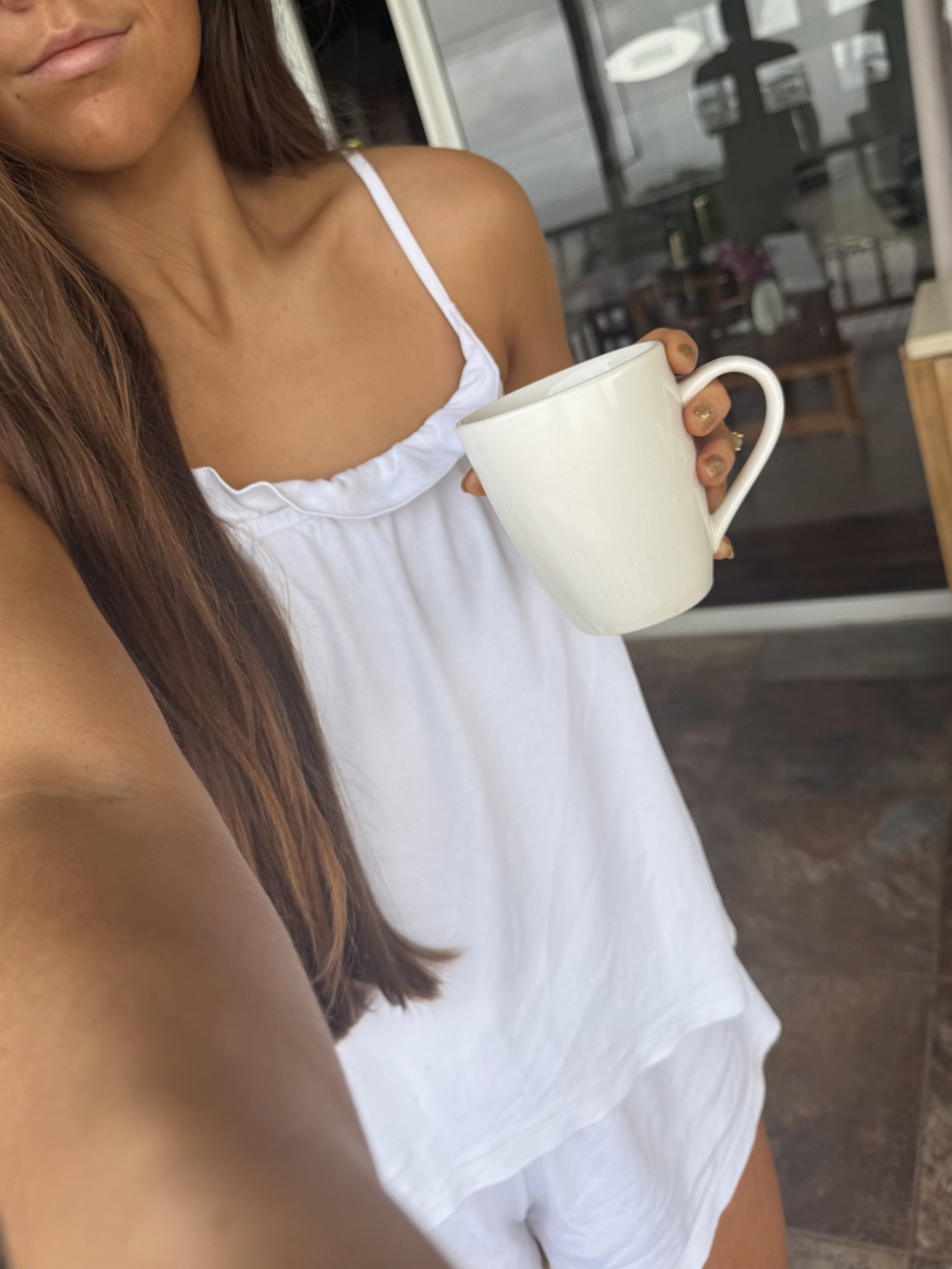 Lake pajama set - wearing a smalll