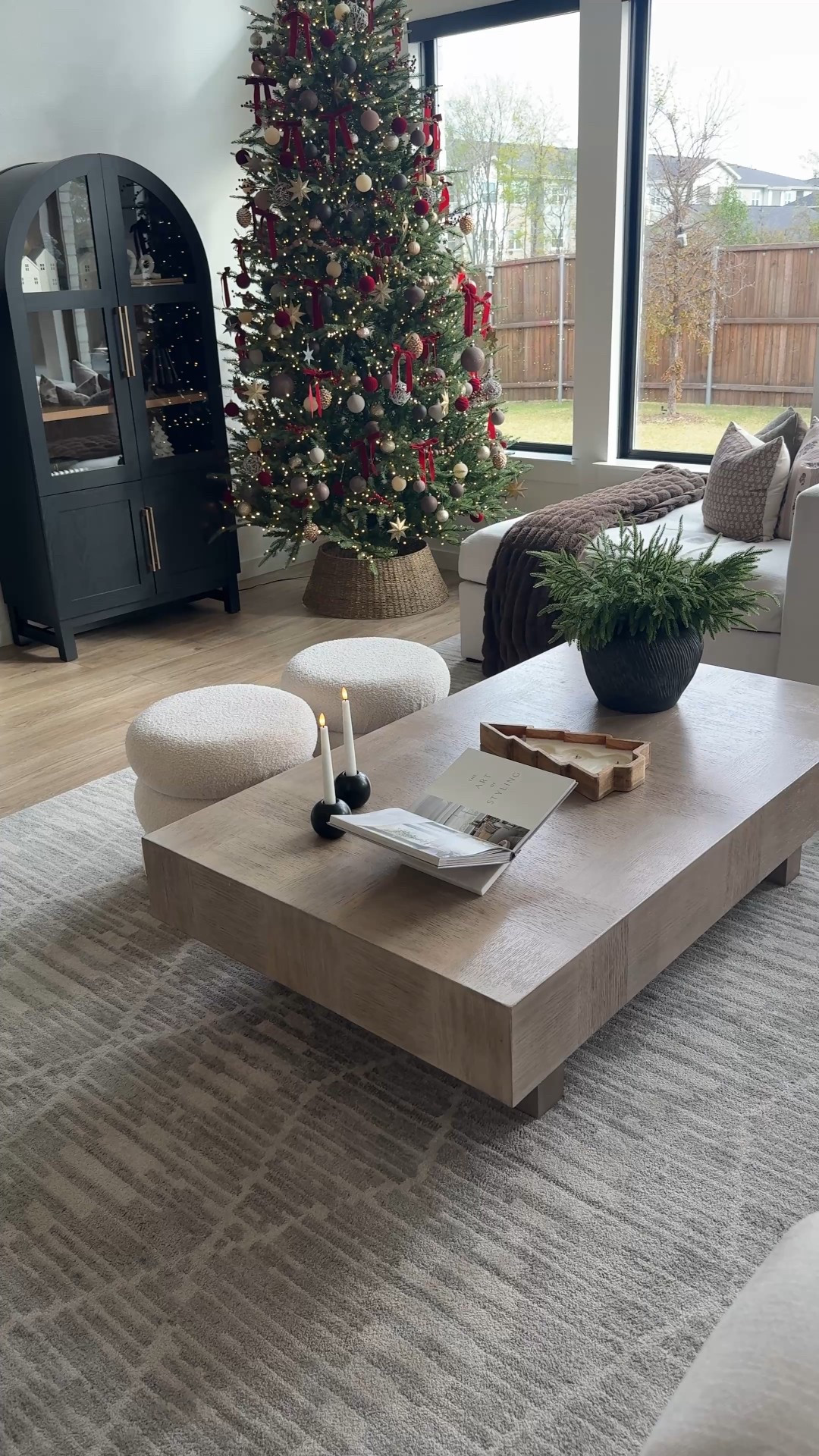 Holiday coffee table styling! This coffee table is from Wayfair and had been a top seller week after week! 

#LTKHome