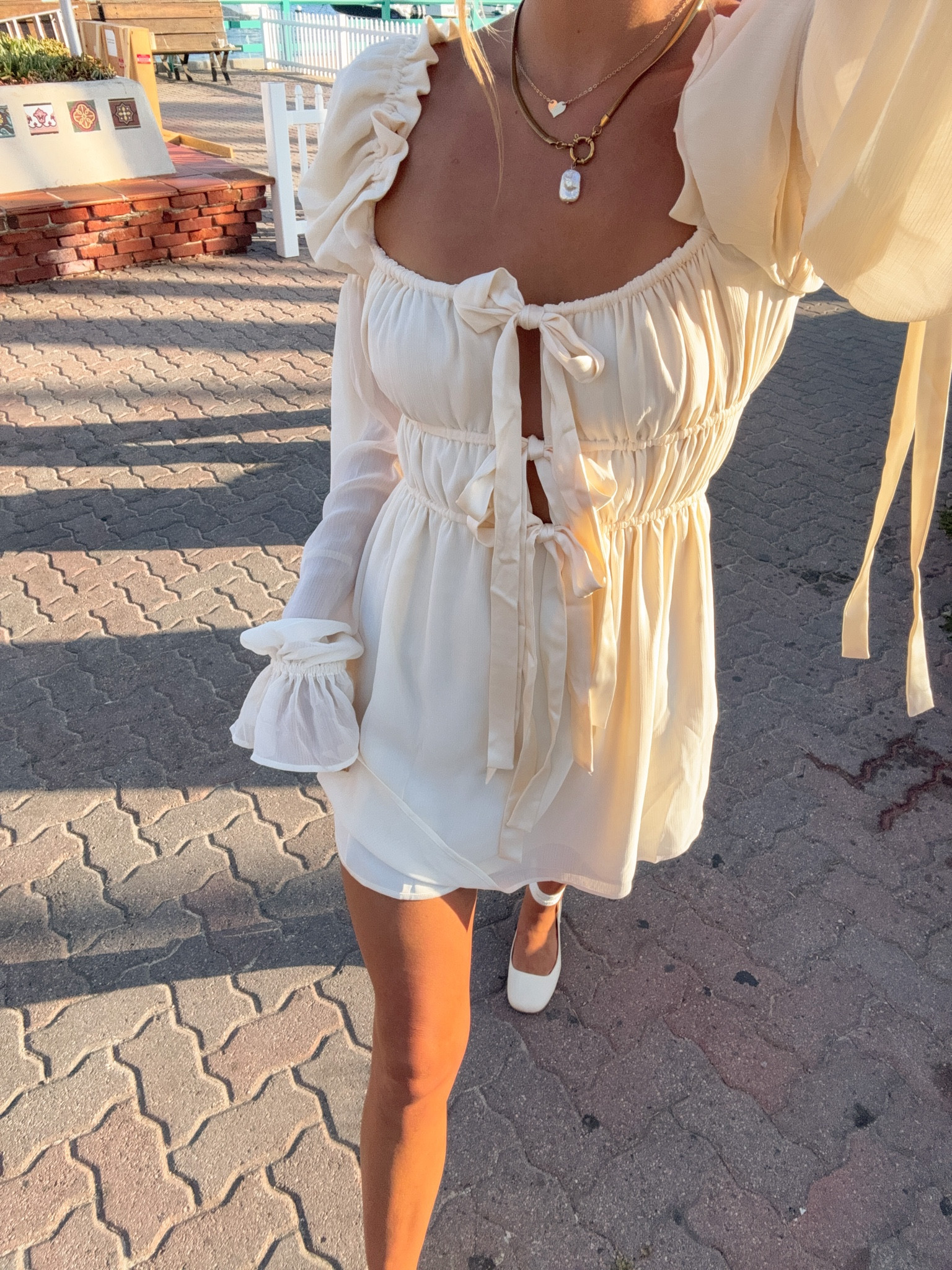 my engagement photo dress 🤍 its so romantic im beyond obsessed with it 🥹🤍 #engagementdress #engagementphotooutfit 

#LTKwedding #LTKshoecrush #LTKstyletip