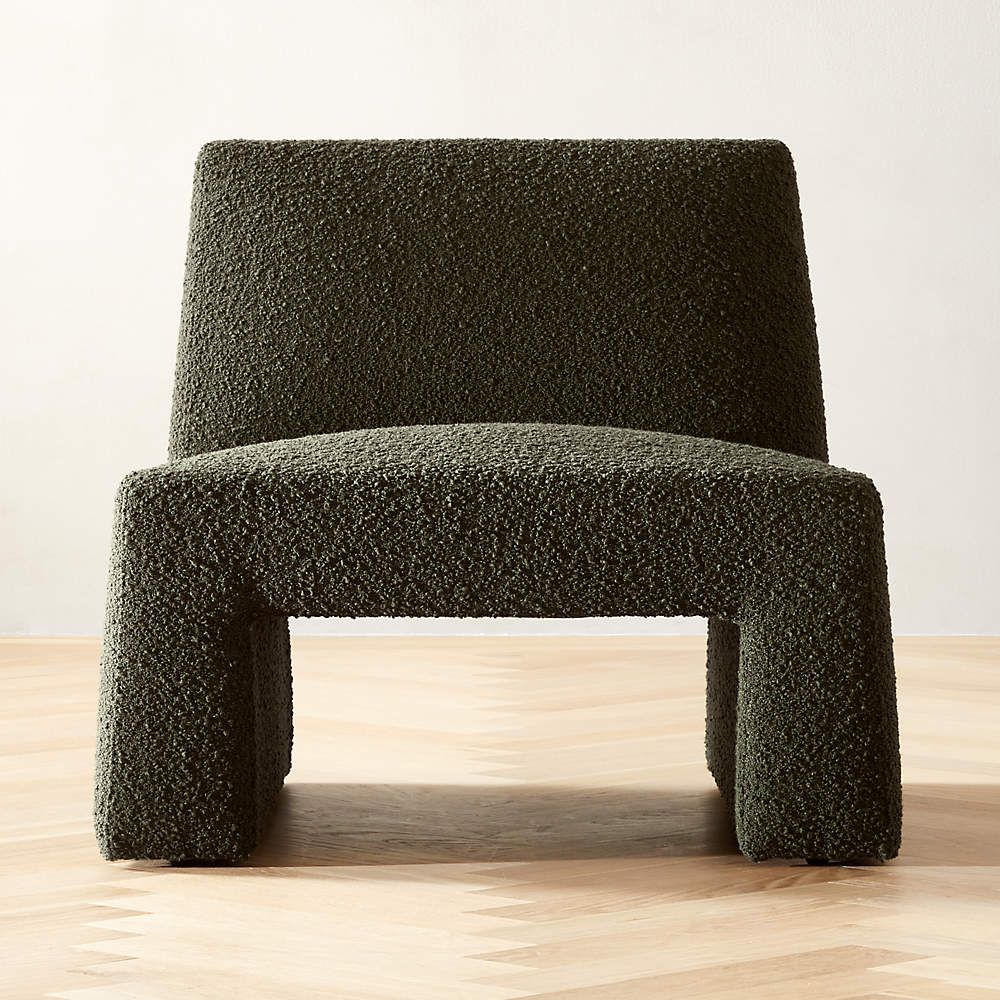 Dario Modern Green Boucle Accent Chair + Reviews | CB2 | CB2