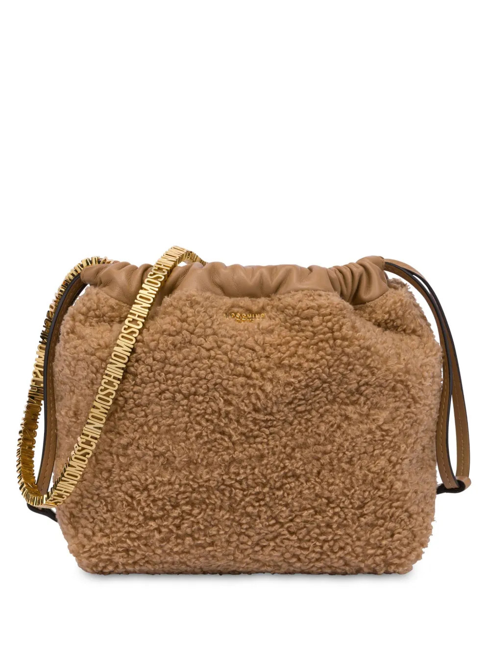 Moschino logo-lettering faux-shearling Shoulder Bag - Farfetch | Farfetch Global