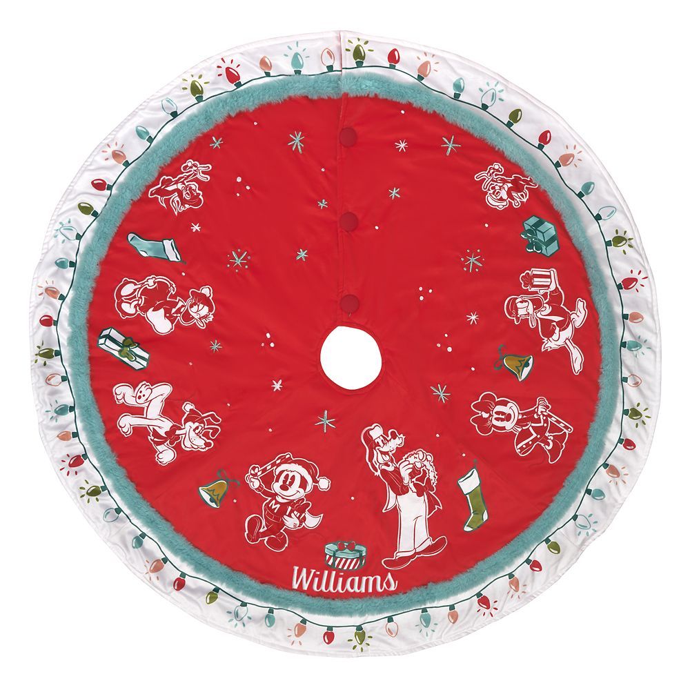 Mickey Mouse and Friends Holiday Tree Skirt – Personalized | Disney Store