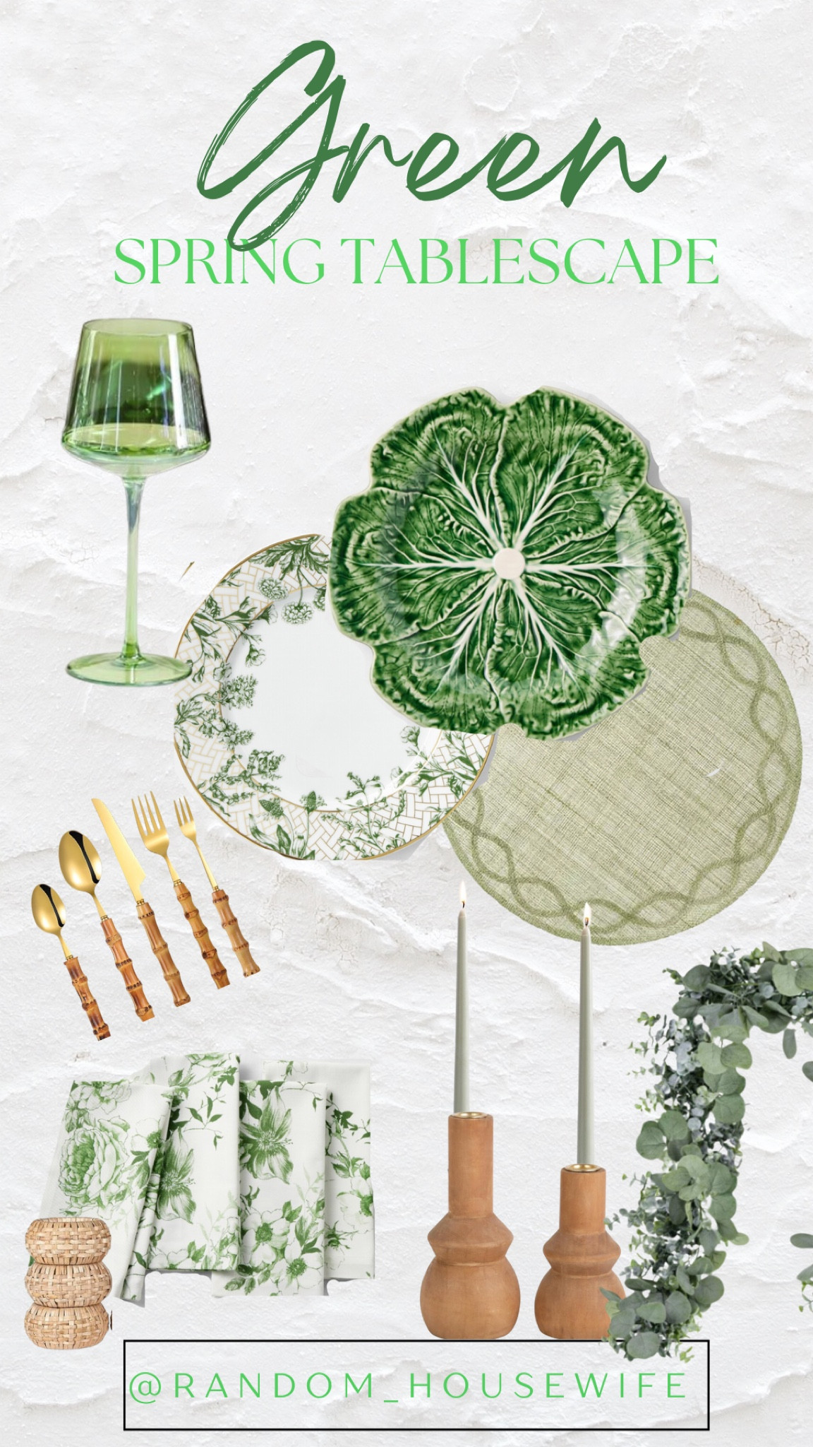 Spring Tablescape — Greens 

#LTKhome #LTKSeasonal #LTKparties